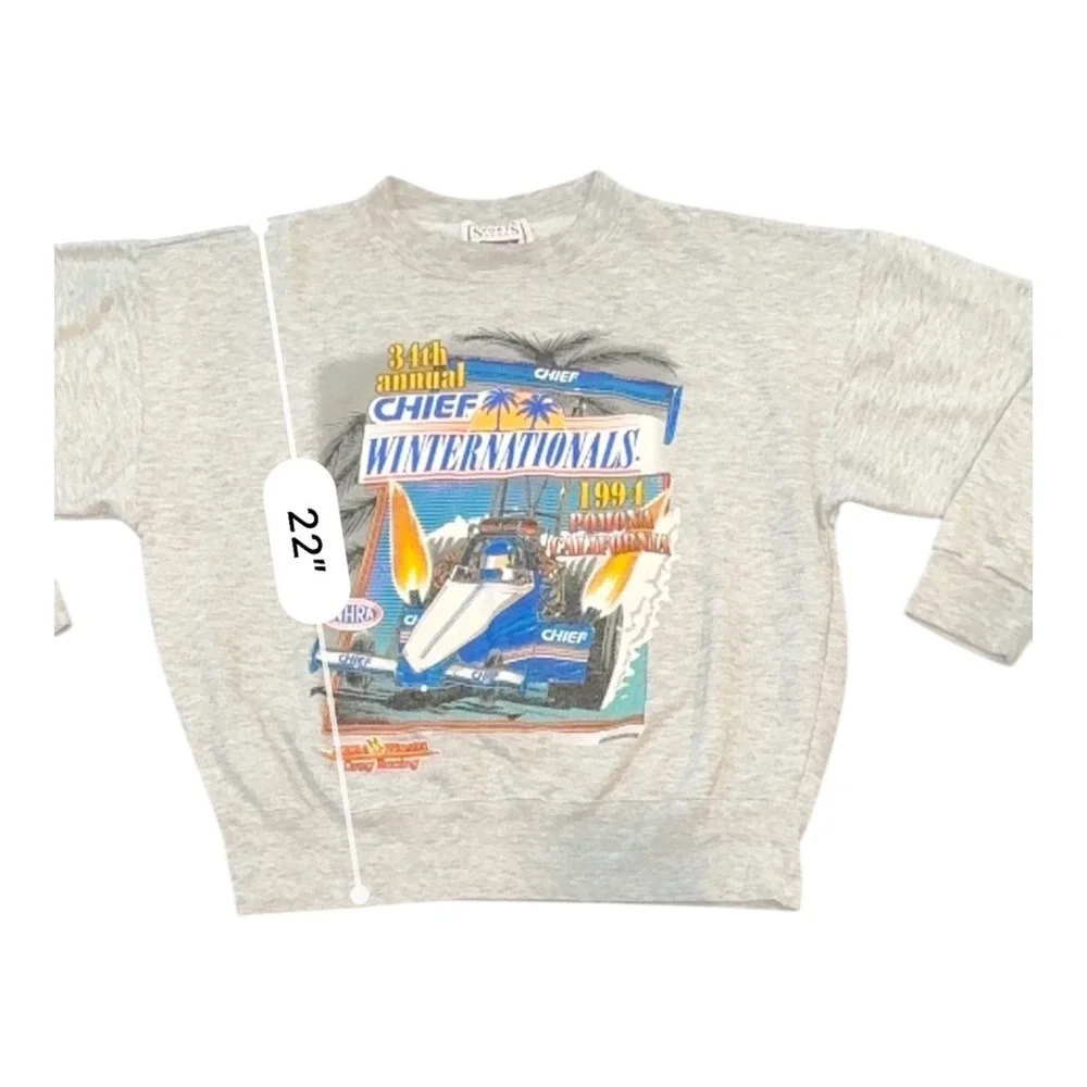 NHRA 34th Annual Chief Winternationals Winston Cup Drag Racing 1994 Sweatshirt S